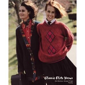 New Classic Elite Yarns 394 Both Sides Now Cardigan Sweater Knitting Pattern